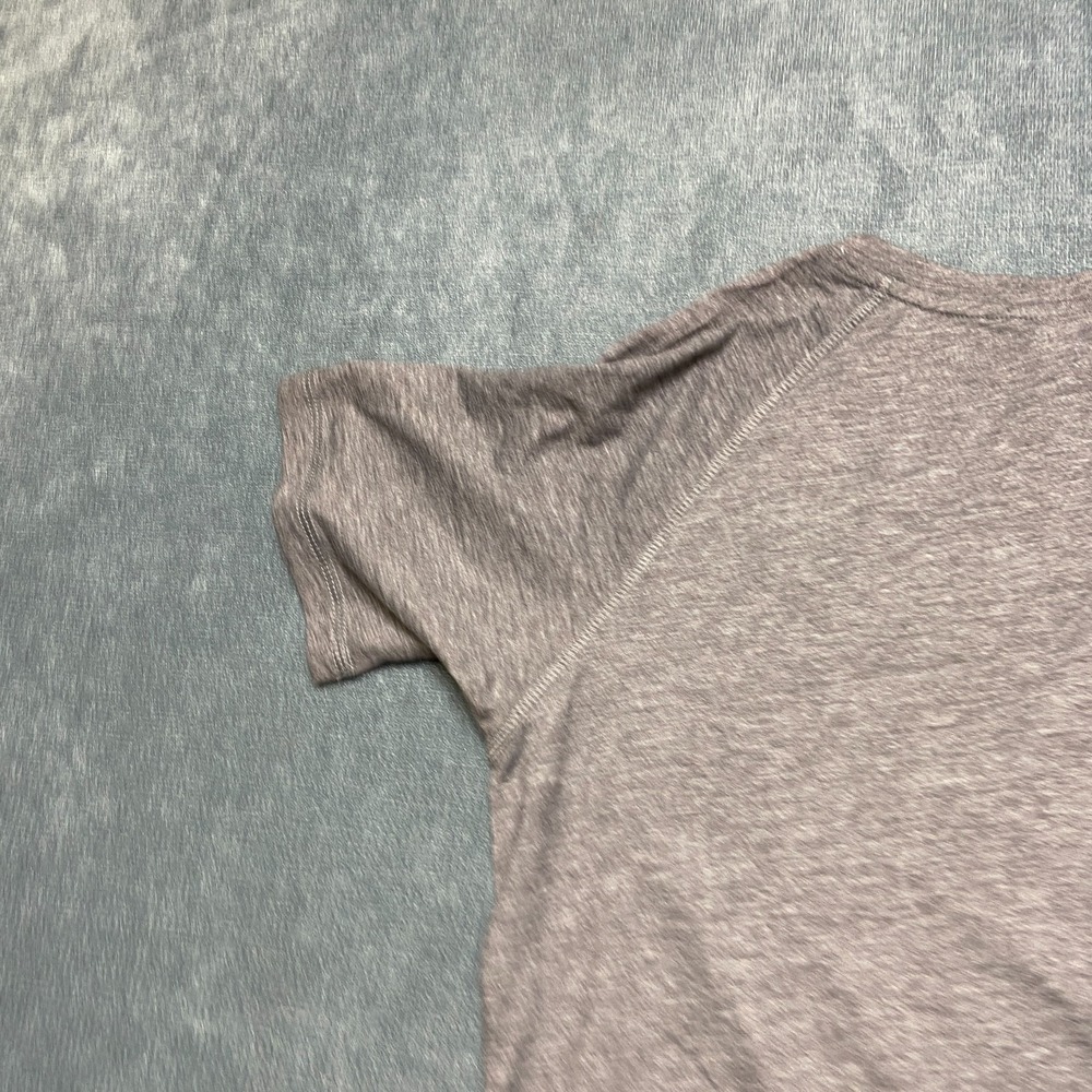 Sport Tek T Shirt Women Medium Heather Gray Raglan Sleeve Contrast Stitching Tee - Picture 14 of 14